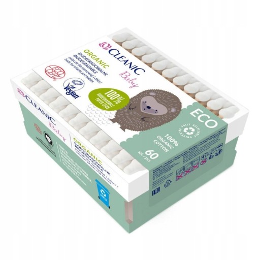Cleanic ECO Baby set pre deti, podložky, tyčinky, vlhčené obrúsky