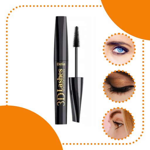 Delia New Look 3D Black predlžujúca a zahusťujúca maskara 12ml