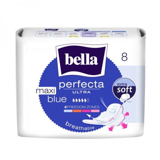 Bella Perfecta Ultra Maxi Blue hygienické vložky 8 ks.