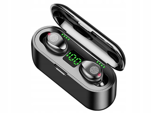 Bezdrôtové Bluetooth športové slúchadlá IN-EAR NA BEHANIE s mikrofónom