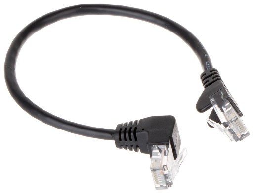 Patchcord UTP sieťový kábel 25 cm Straight-Angle