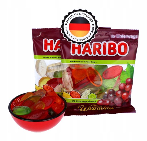 Haribo Weinland Jelly fazuľa 175g