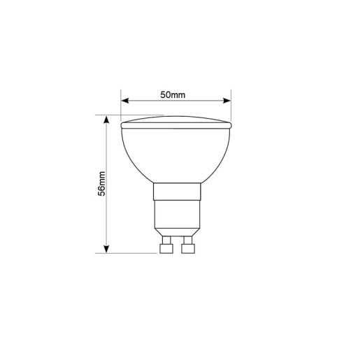 LED žiarovka GU10 3W = 25W 230V 4500K 100° 245lm F