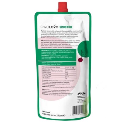 Smoothie Mousse Ovocný dezert pre deti 250ml Owolovo