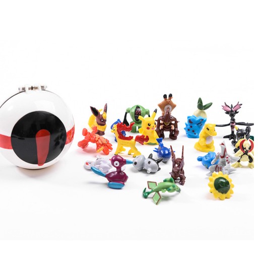 Pokemon Pokeball Set + Figúrka Rôzne typy Prekvapenie pre deti