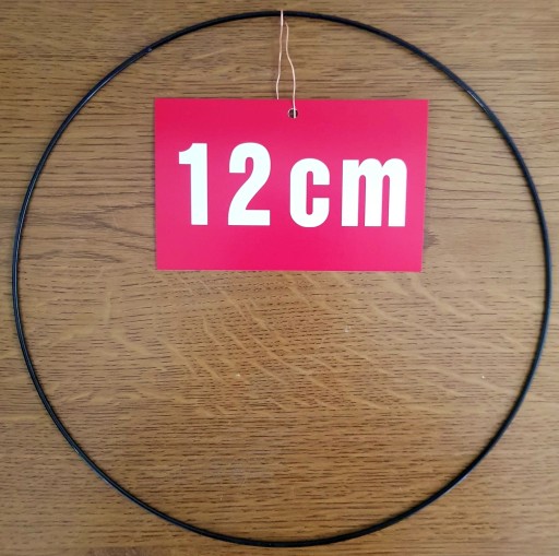 ČIERNY krúžok/ráfik pre lapače snov a makramé 12 cm