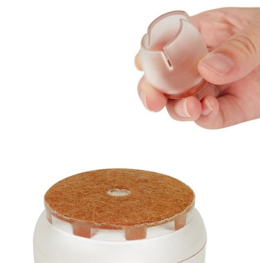 16x NOHY STOLIČKY NÁBYTOK PLSTENÉ SILIKÓNOVÉ POTAHY 17-21mm