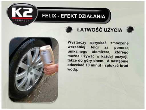 K2 FELIX RIM TEKUTINY UMÝVA RÁFKY A NÁBOJE HIT FV