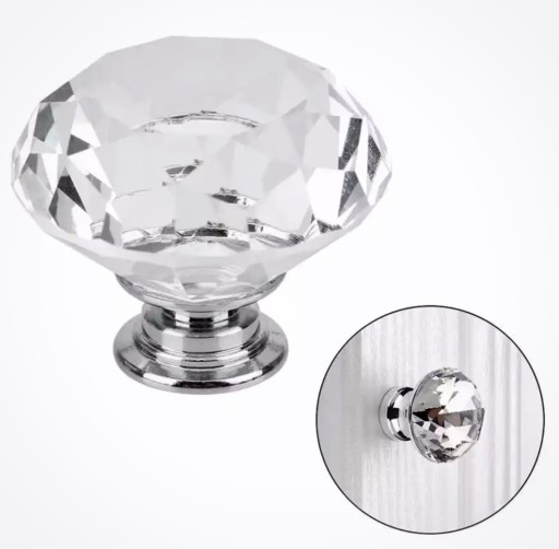 CRYSTAL KNOB ÚCHYTKA 30mm CRYSTAL nábytok na nábytok, skrine, zásuvky