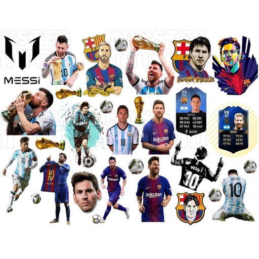 UMÝVAJÚCE DOČASNÉ TETOVANIE PRE DETI LIONEL MESSI ORIGINÁLNE DIZAJNY