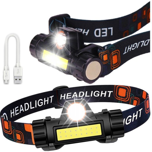 COB HLAVNÁ LAMPA 4v1 HLAVNÁ LAMPA S MAGNETOM