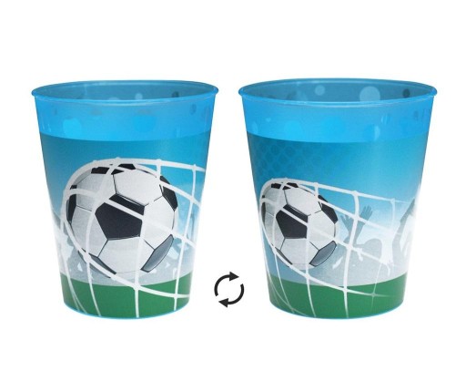 Opätovne použiteľný hrnček s futbalovým motívom 1 ks.