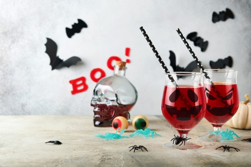 HALLOWEEN Nálepky na poháre Funny Scary 16 ks.