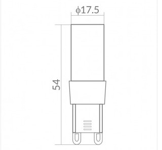 G9 LED žiarovka 5W (45W) 450lm 360° STUDENÁ 6500k