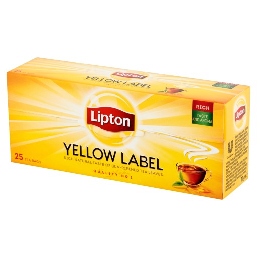 Lipton YELLOW LABEL čierny expresný čaj 25 sáčkov 50g