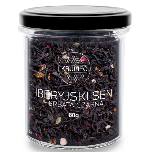 ČIERNY LISTOVÝ ČAJ TANGERÍNKA RUŽA PRÉMIOVÝ DARČEK 60G KRUPIEC