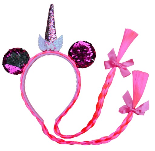 # HAIR BAND vrkôčiky vrkôčiky JEDNOROŽEC