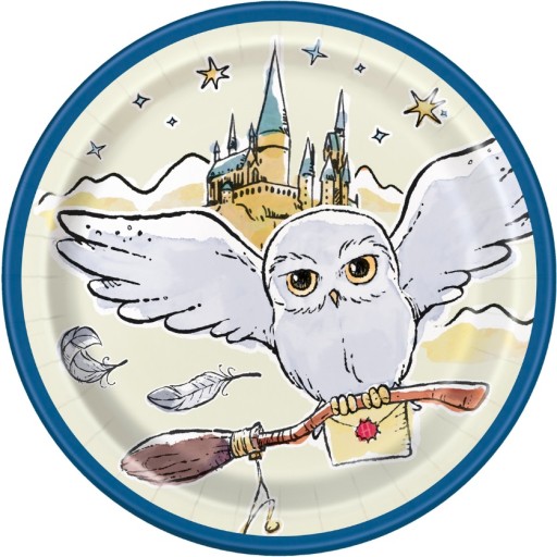 HARRY POTTER papierové taniere 8 kusov Narodeninové
