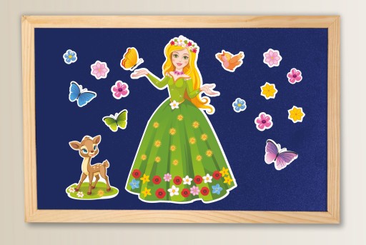 Jarná DEKORÁCIA LADY SPRING veľká obojstranná WW1