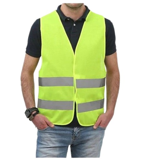 CESTNÁ VÝSTRAŽNÁ REFLEXNÁ VESTA CE ŽLTÁ XL / XXL