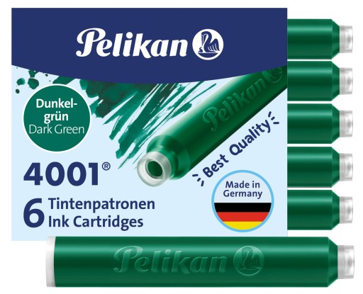 PELIKAN PIEROVÉ NÁPLŇKY KRÁTKE TP/6 6ks TMAV.