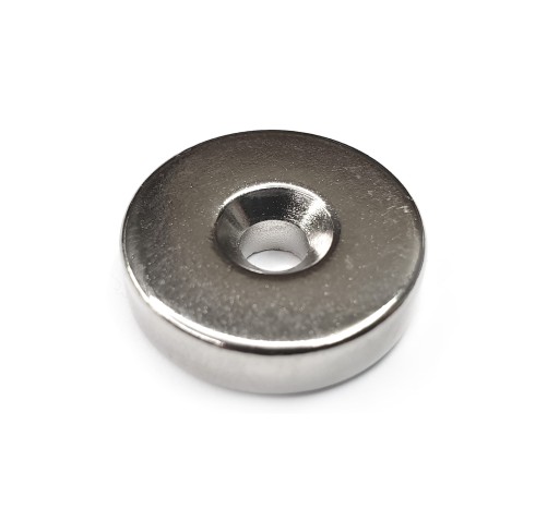 okrúhly NEODYMIOVÝ MAGNET NA SKRUTKU 12X3MM N33