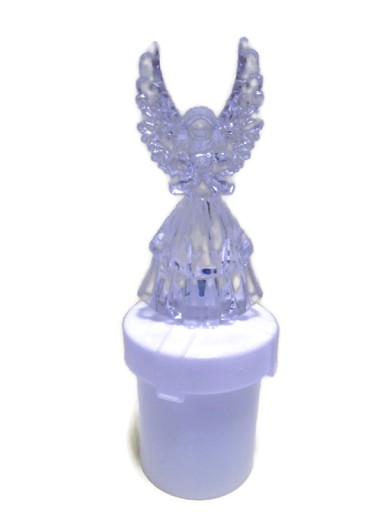 LED vložka Anjel studená biela/modrá 5x17 cm