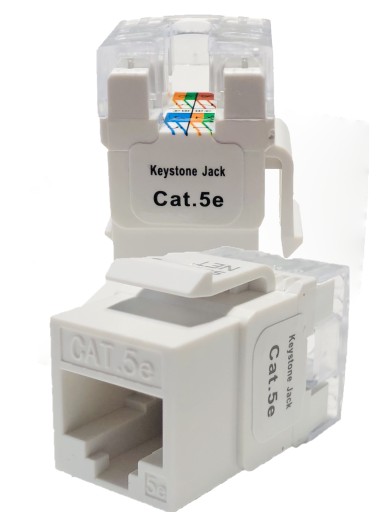 Socket RJ45 keystone modul cat.5e UTP nástroj