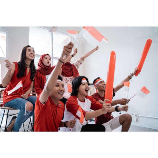 Bang Bang RED štadiónové obušky, TEAM zápas, fanzóna x2