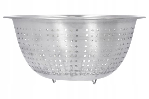 COLANDER COLANDER oceľové kuchynské sitko 24 cm na umývanie ovocia a zeleniny, oceľ