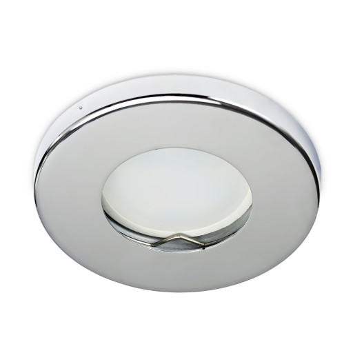 Zápustné halogénové svietidlo IP44 VODEODOLNÉ chróm + LED GU10 7W 4000K