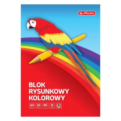 A4 20k podložka na kreslenie. farebné 80g/m2 Herlitz