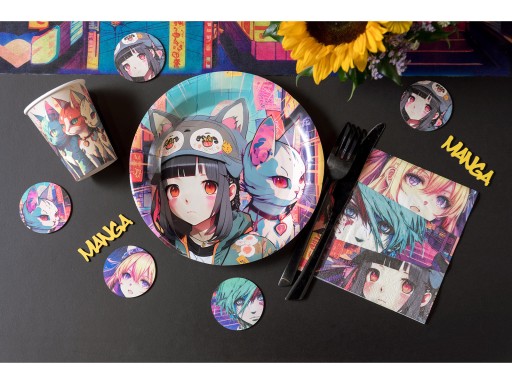 Manga poháre 270ml 10 ks