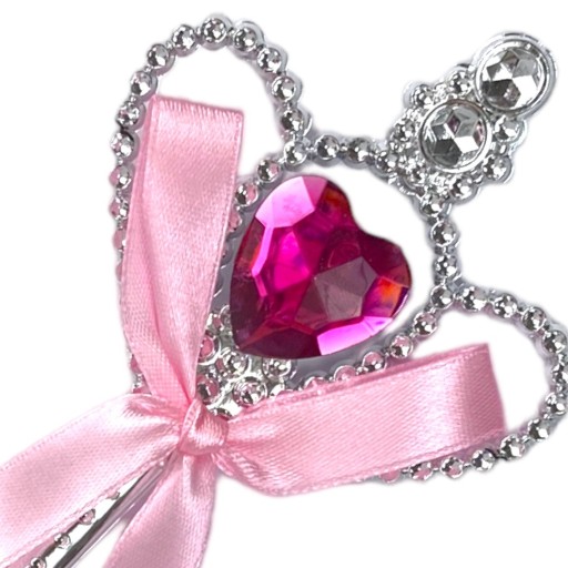 Magic WAND strieborná Ružová AURORA Princess outfit doplnky Sceptre