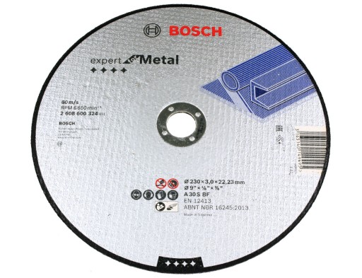 KORUNDOVÝ KOTOUČ BOSCH na rezanie ocele 230/3,0 mm