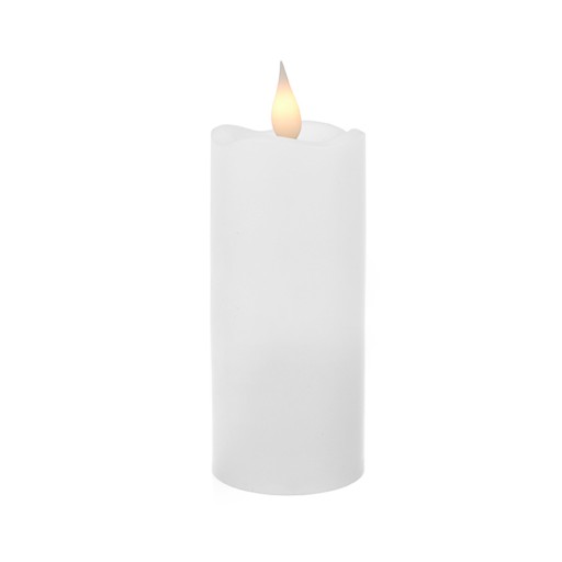LED SVIEČKA, LAMPA NA AKUMULÁTOR, STREDNÁ SVIEČKA BIELA