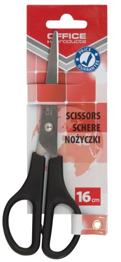 NOŽNICE 16cm KANCELÁRSKE VÝROBKY ČIERNA