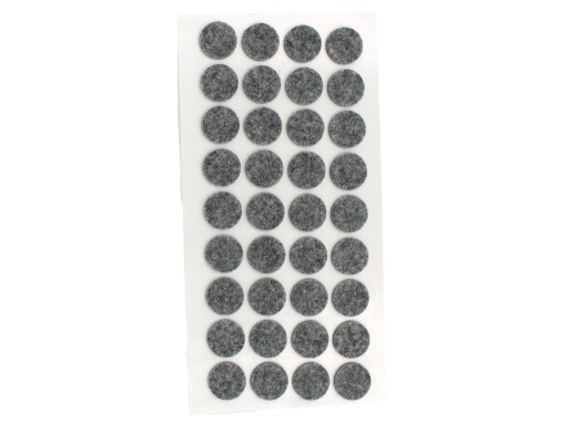 Plstené podložky na stoličky, priemer 2 cm, 36 ks GREY HARD