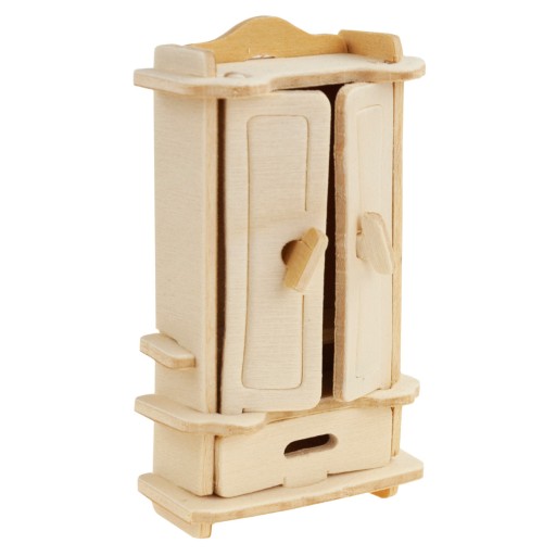 SÚPRAVA DREVENÉHO NÁBYTKU DO DOMČKU PRE BÁBIK 3D PUZZZEL