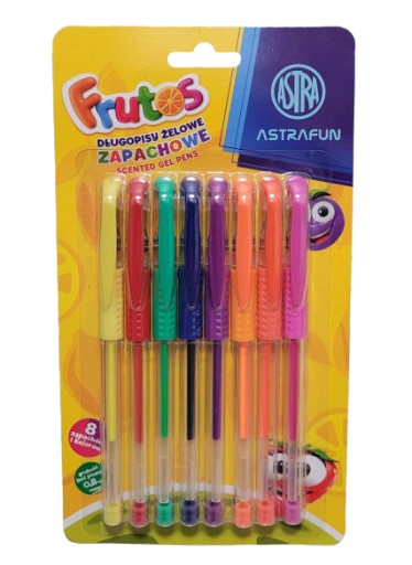 Astra Sada voňavých gélových pier Frutos, 8 farieb