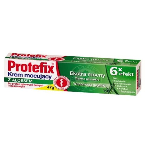 PROTEFIX Aloe Vera fixačný krém na zubné protézy