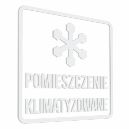 Klimatizovaná miestnosť - nálepka 10x10