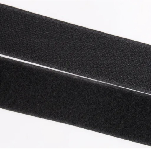 Páska VELCRO, čierna 20 mm, bez lepidla, HÁK