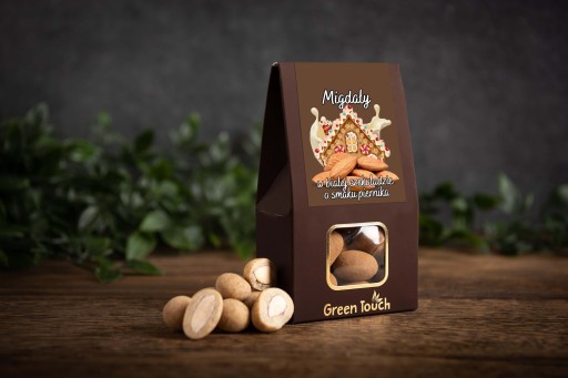Mandle v bielej čokoláde s perníkovou príchuťou 100 g perník mandľový