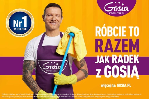 Mop z mikrovlákna Gosia žltý