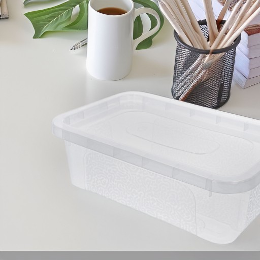 PLASTOVÝ NÁDOB 4,5L box, priehľadný organizér, plastový box