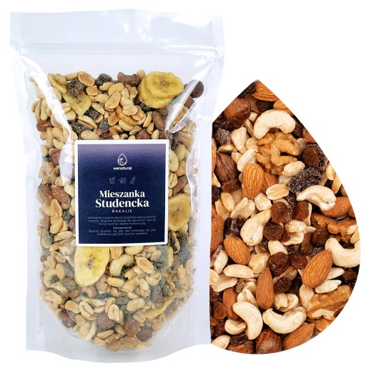 Prémiová študentská zmes 500g Wenatural - viac orechov