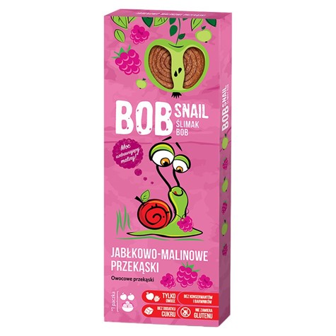 BOB SNAIL OVOCNÁ SNACK JABLKO MALINA BEZ PRIDANÉHO CUKRU 30 g