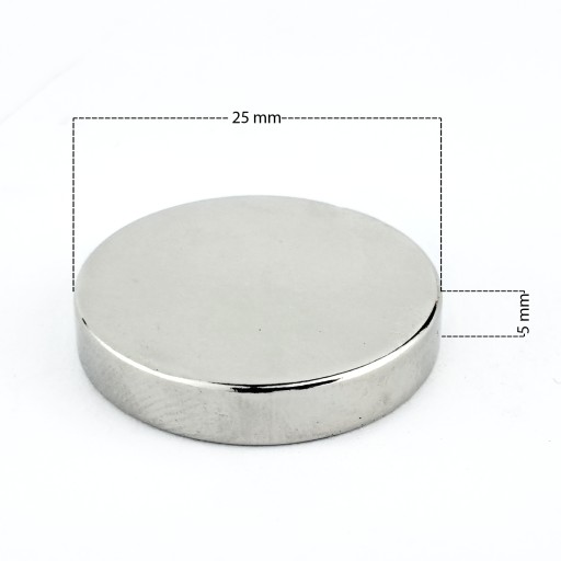VALEC NEODYMOVÝ MAGNET 25x5 VEĽMI PEVNÝ!
