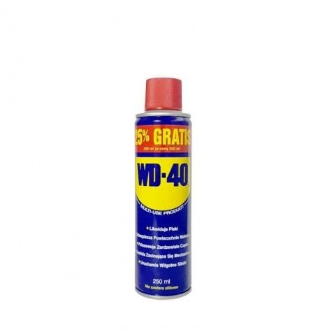 WD-40 250ML VYTLAČUJE TEKUTINU PRENIKAJÚCI VODOU